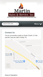 Mobile Screenshot of martinsalesandservice.com